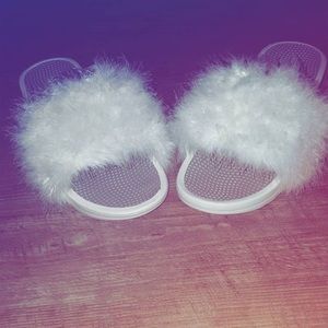 Custom made fur slides